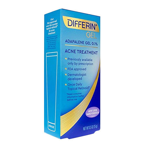 Differin Gel Acne Treatment with Adapalene Gel, 0.5 Oz